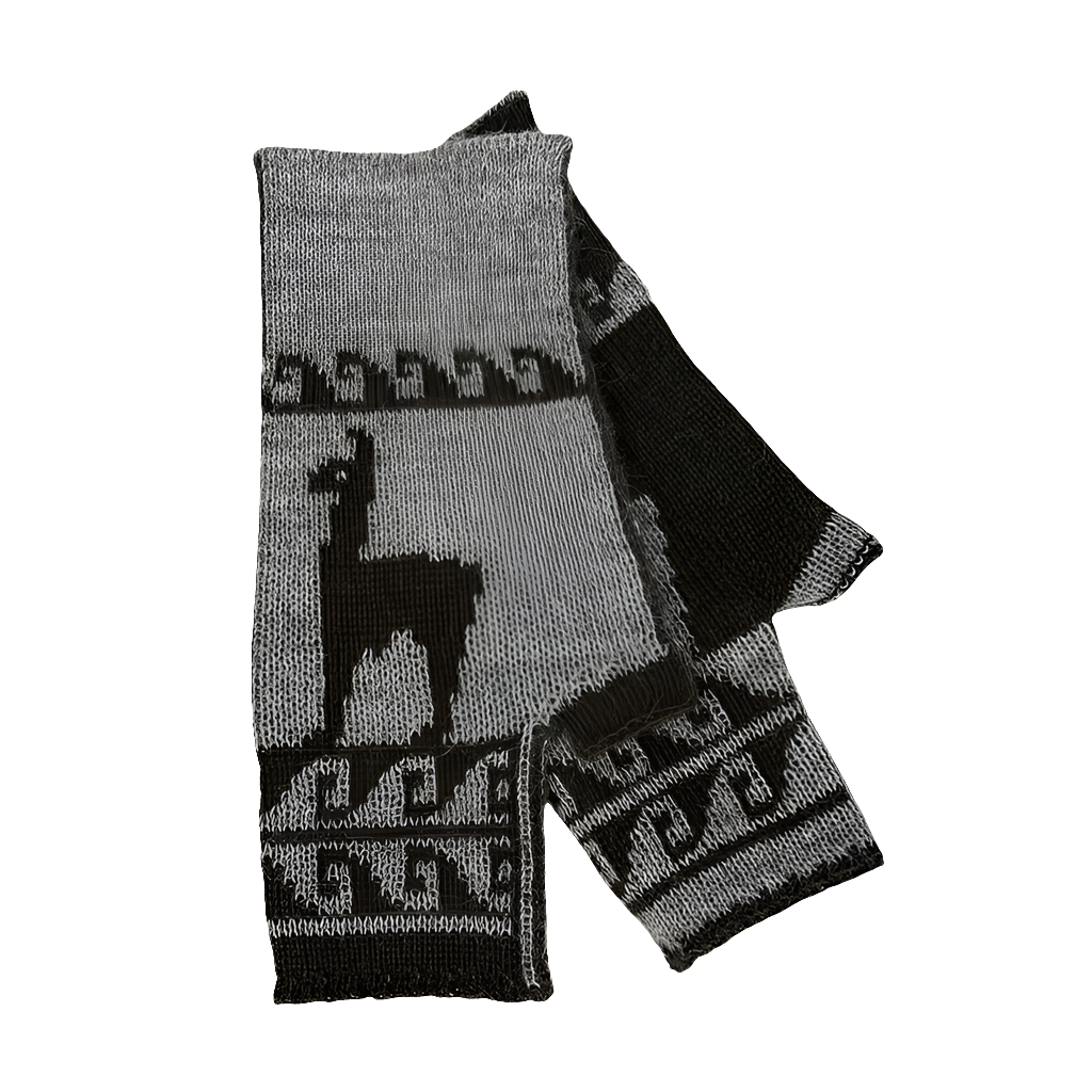 Mitones - Reversibles con Diseño gris y verde