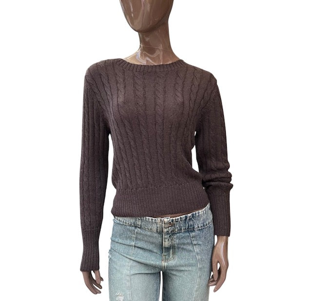Chompa de Alpaca bebé con trenzas