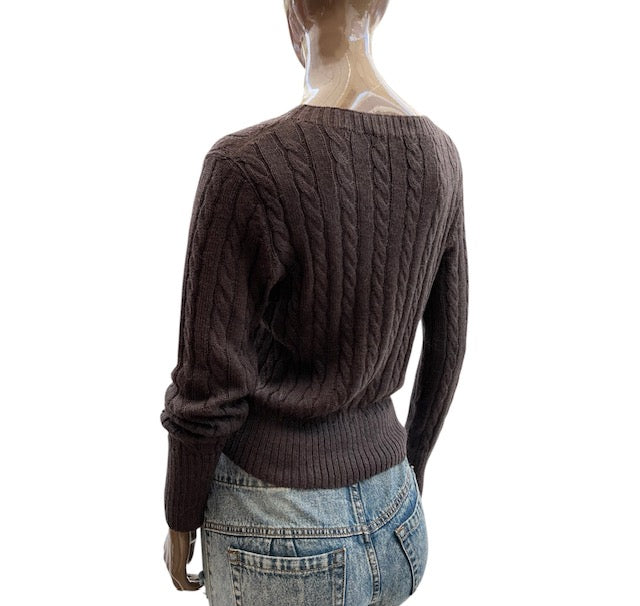 Chompa de Alpaca bebé con trenzas